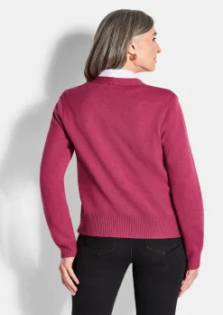 Cardigan avec gros boutons