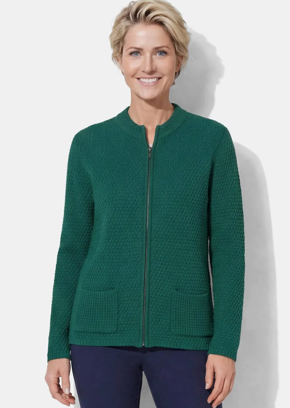 Cardigan avec structure à effet 3D