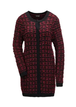 Cardigan chic en tricot orné de fils brillants