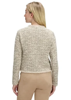 Cardigan en bouclette à fermeture zippée