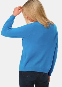 Cardigan à encolure arrondie en cachemire