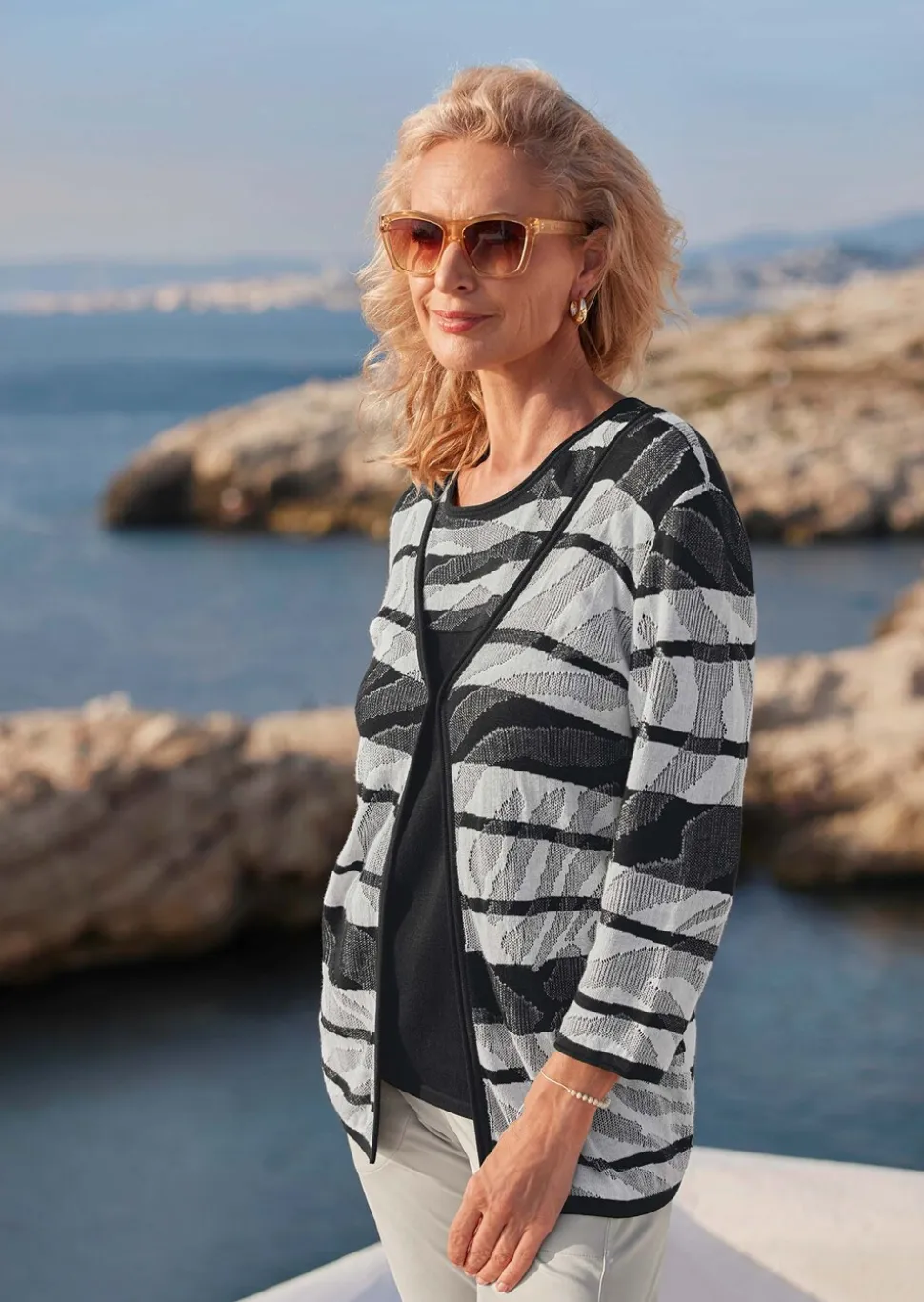 Cardigan à encolure en V