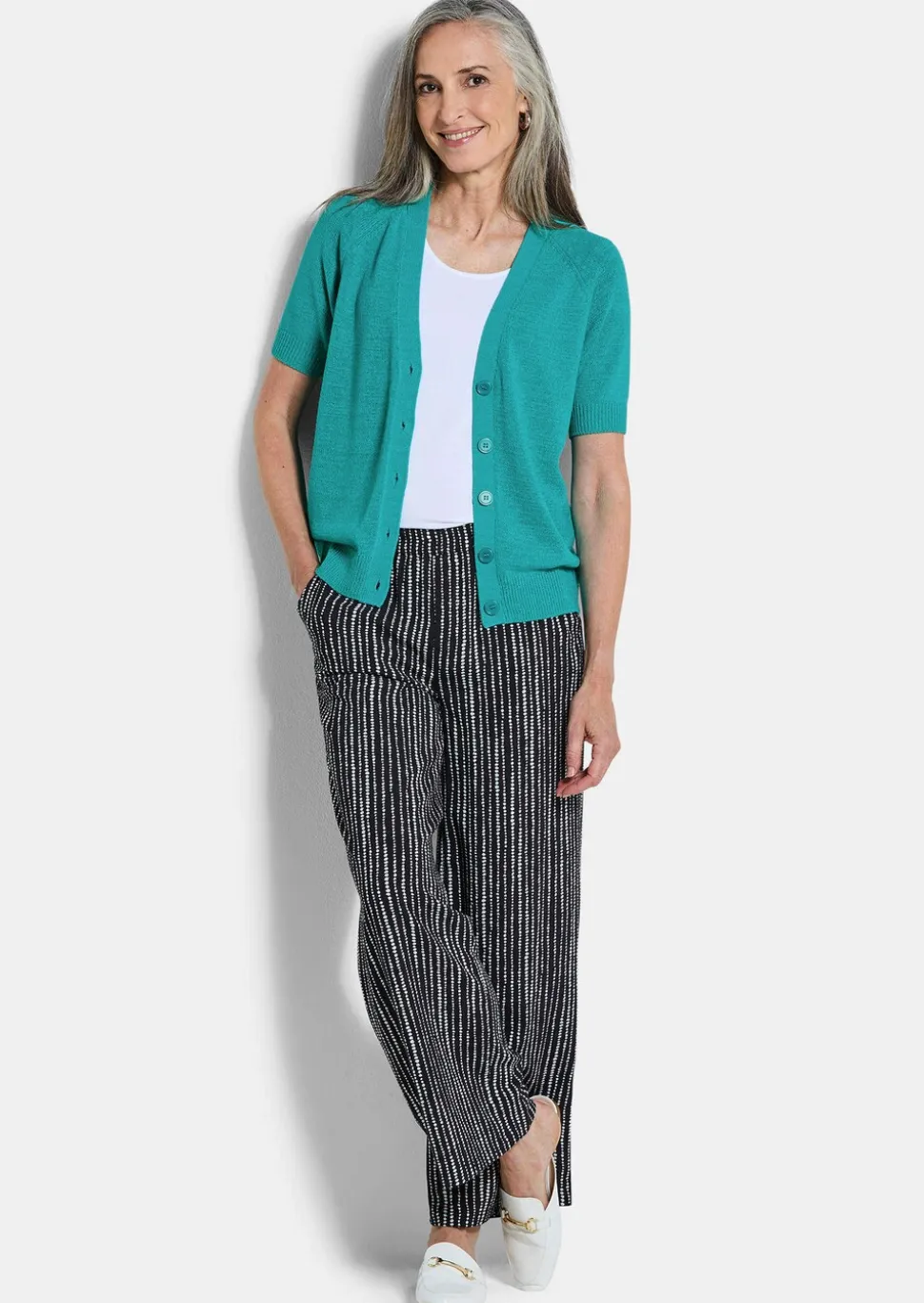 Cardigan en maille ruban agréable à porter