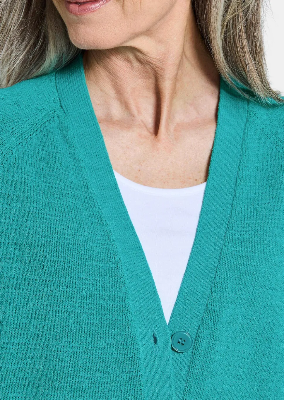 Cardigan en maille ruban agréable à porter