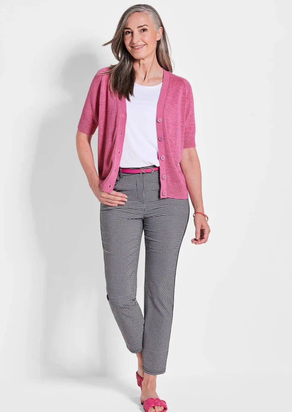 Cardigan en maille ruban agréable à porter