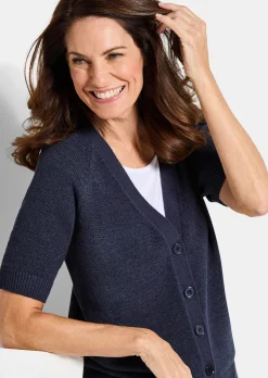 Cardigan en maille ruban agréable à porter