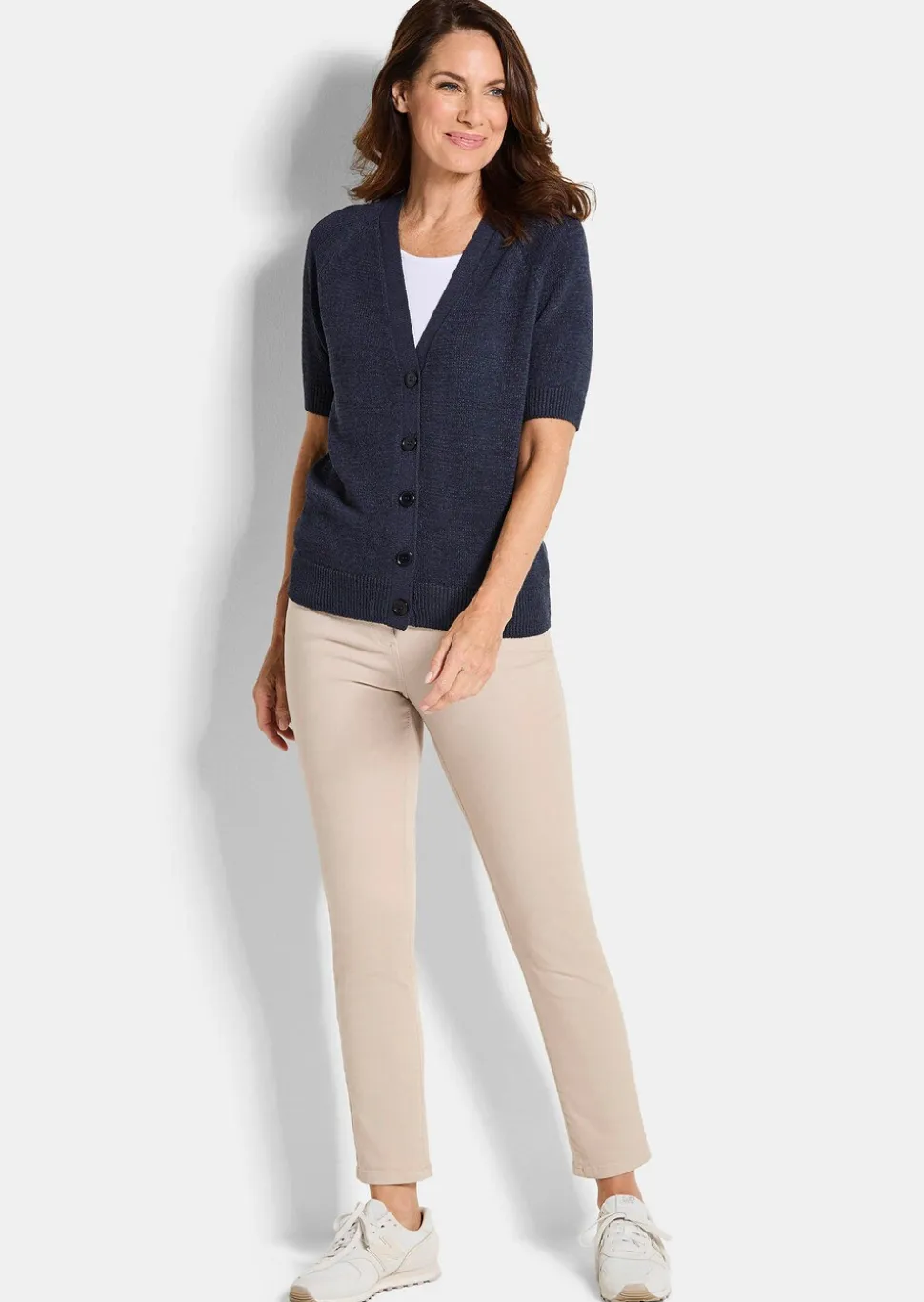 Cardigan en maille ruban agréable à porter