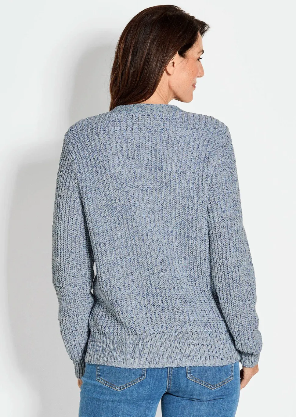 Cardigan en maille ruban multicolore