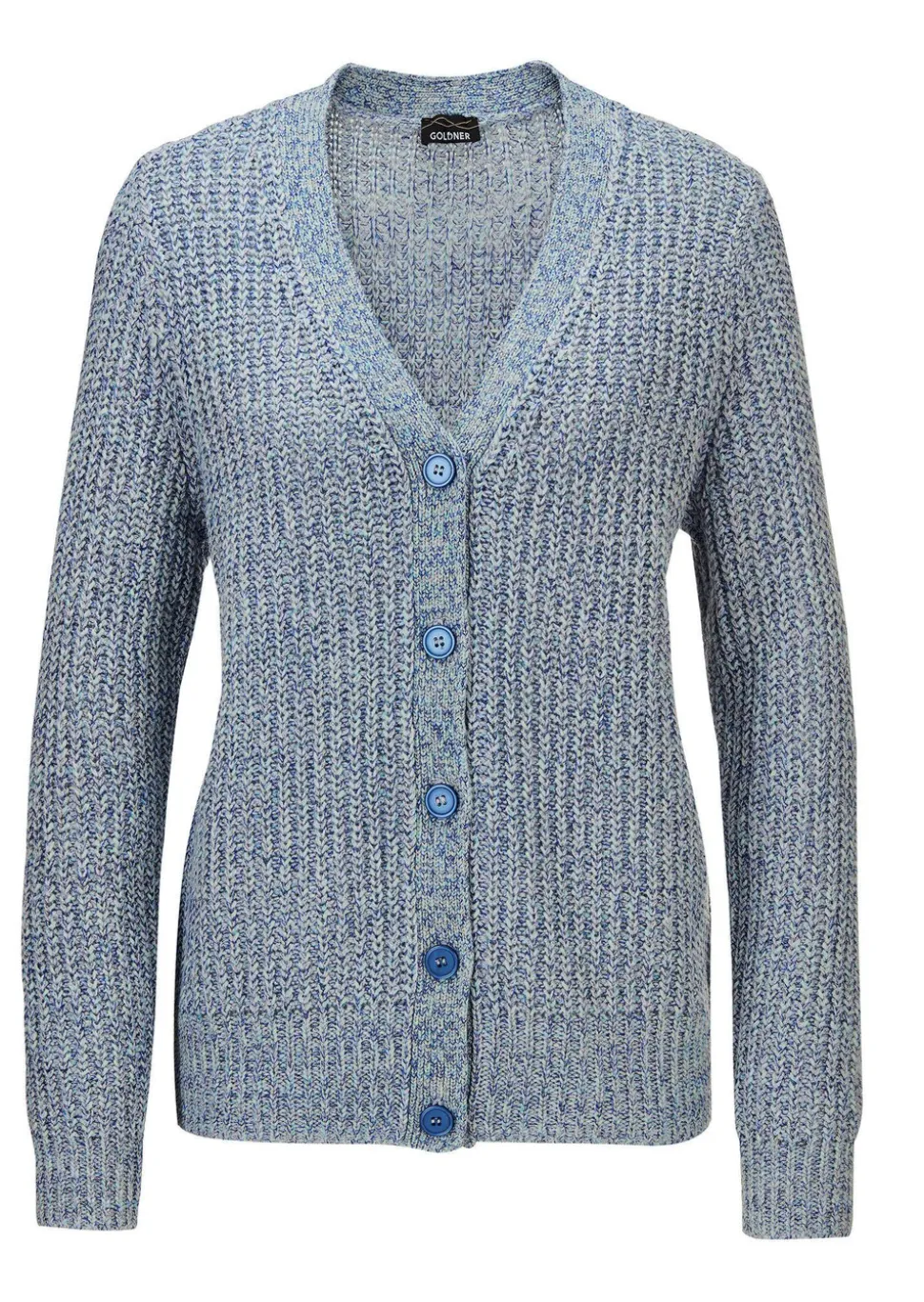 Cardigan en maille ruban multicolore