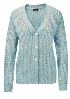 Cardigan en maille ruban multicolore