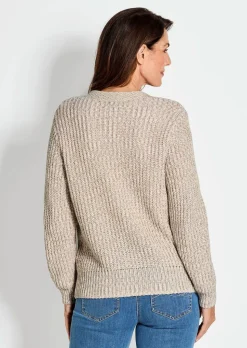 Cardigan en maille ruban multicolore