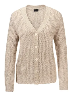 Cardigan en maille ruban multicolore