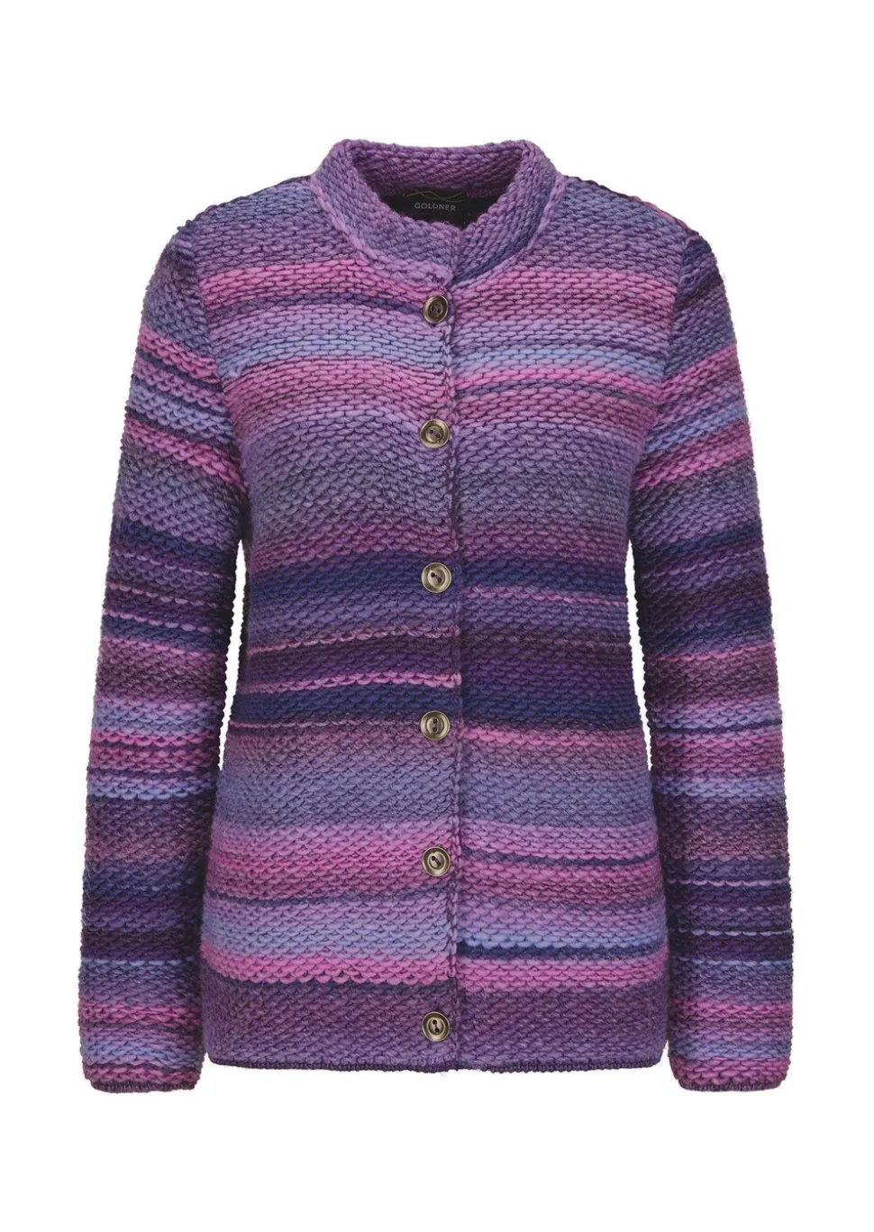 Cardigan en milleraies multicolores