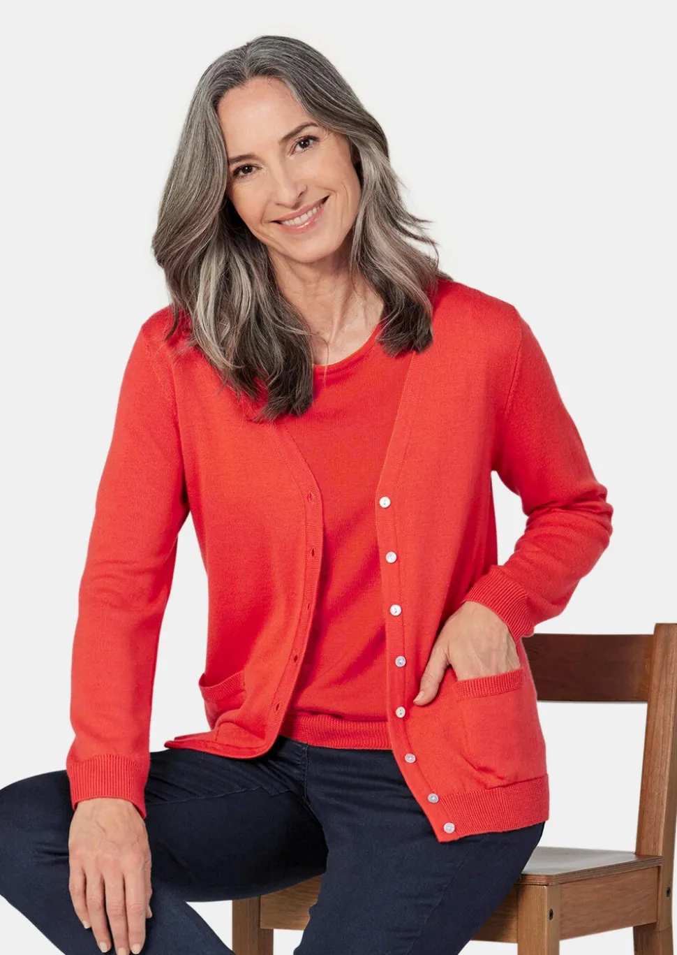 Cardigan en pure laine Mérinos