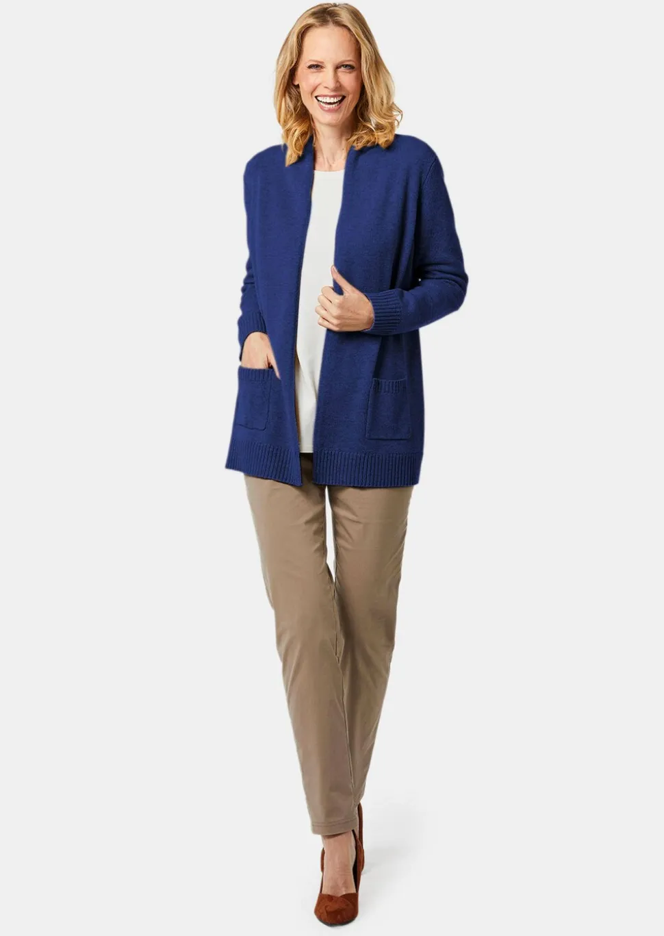 Cardigan. Laine de mérinos