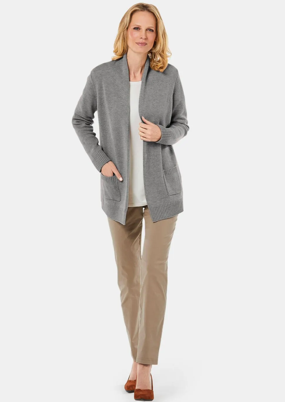 Cardigan. Laine de mérinos
