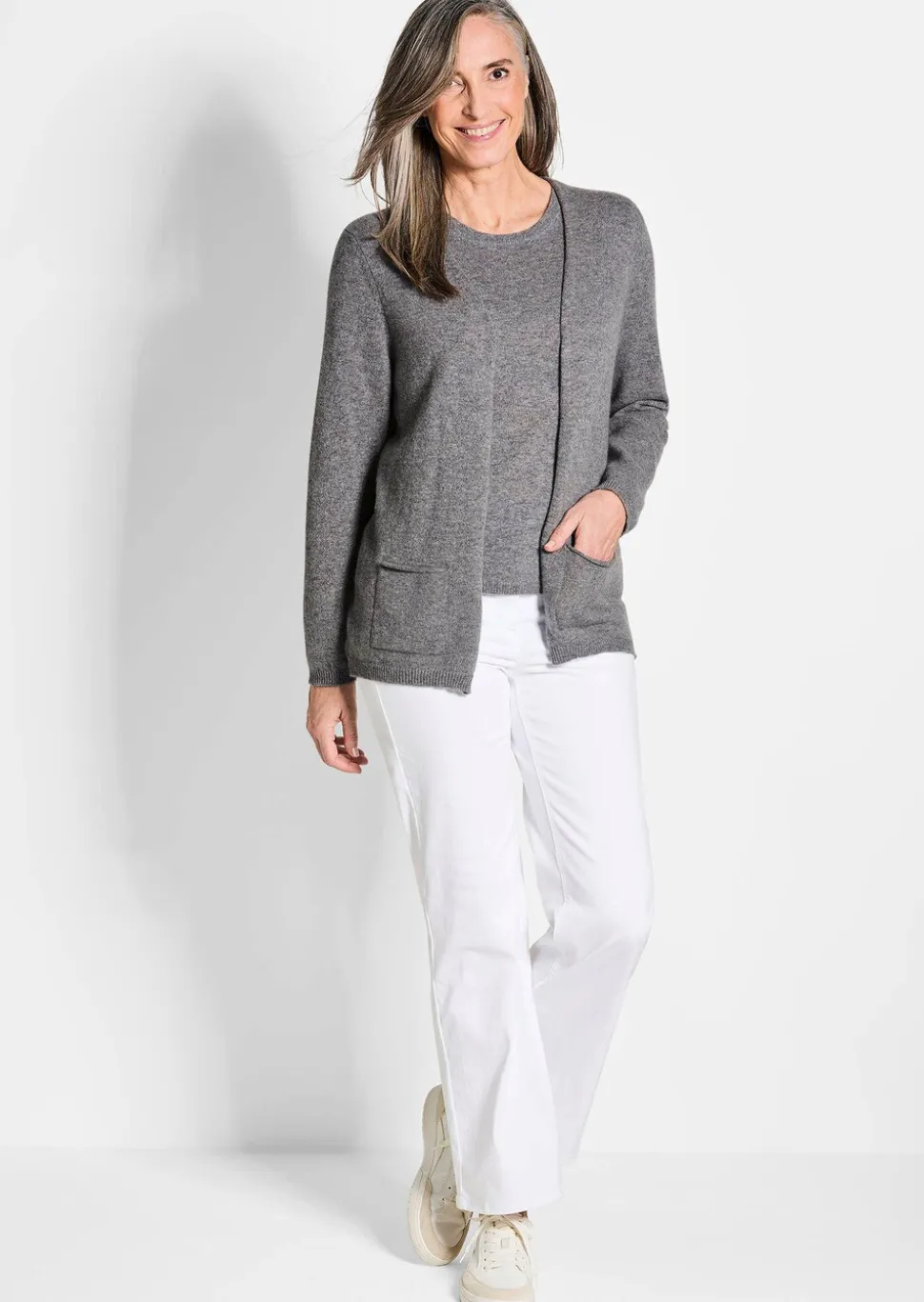 Cardigan long en cachemire