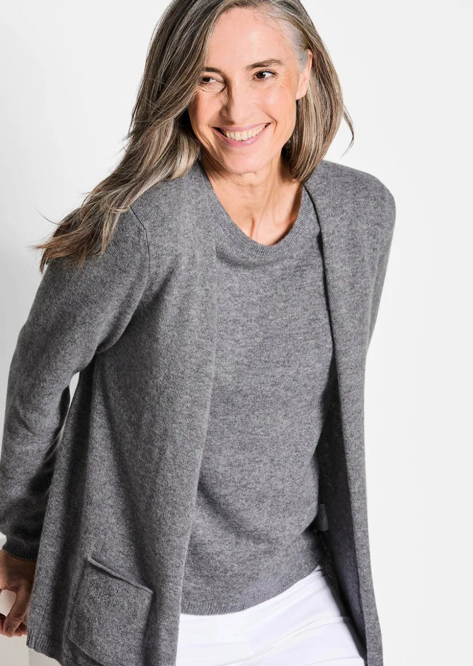 Cardigan long en cachemire