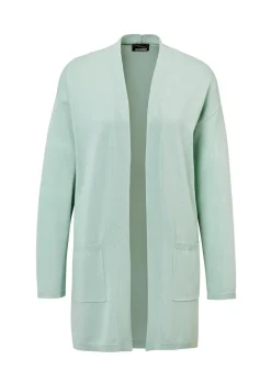 Cardigan long à poches plaquées