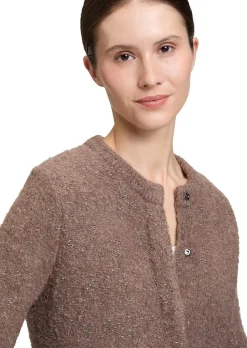 Cardigan moelleux avec fil brillant
