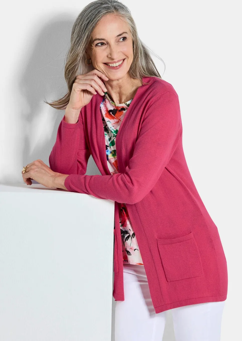 Cardigan sans fermeture en COTTAMIRA