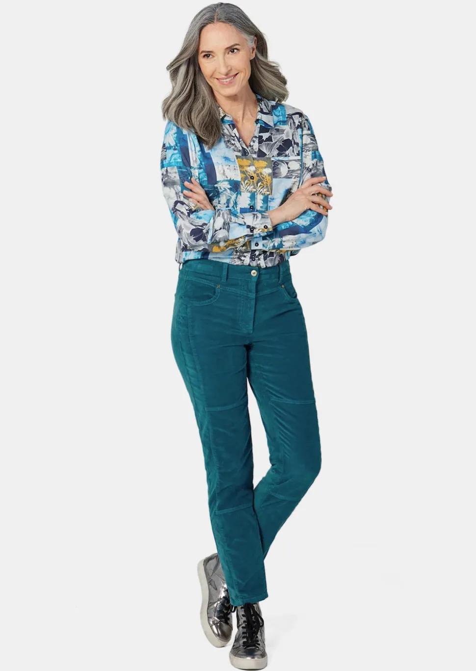 Ce pantalon en velours LOUISA