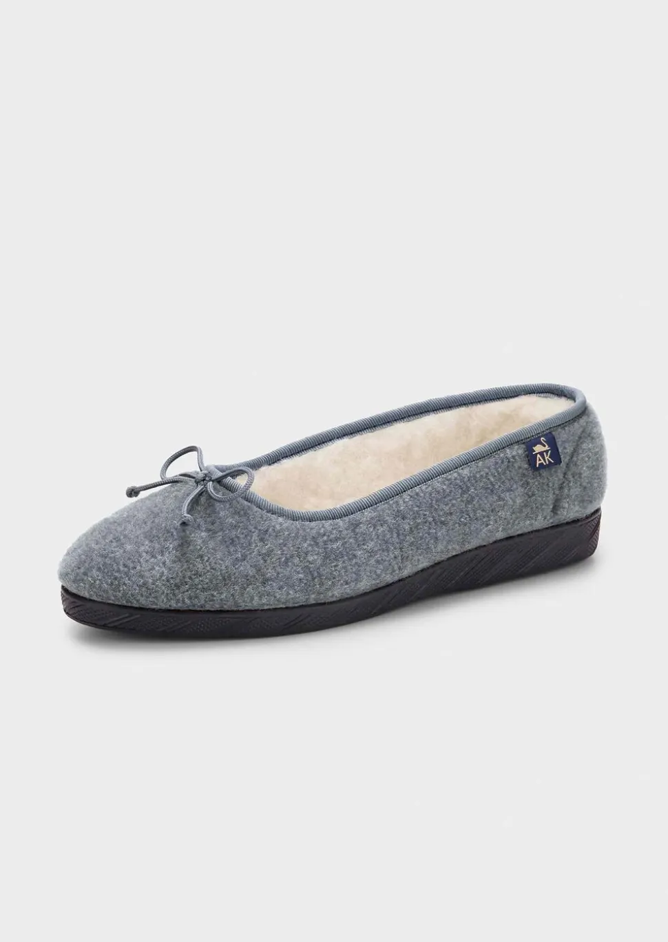 Chaussons ballerines en laine vierge