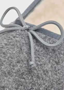 Chaussons ballerines en laine vierge