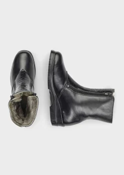 Chaussure d’hiver en cuir nappa