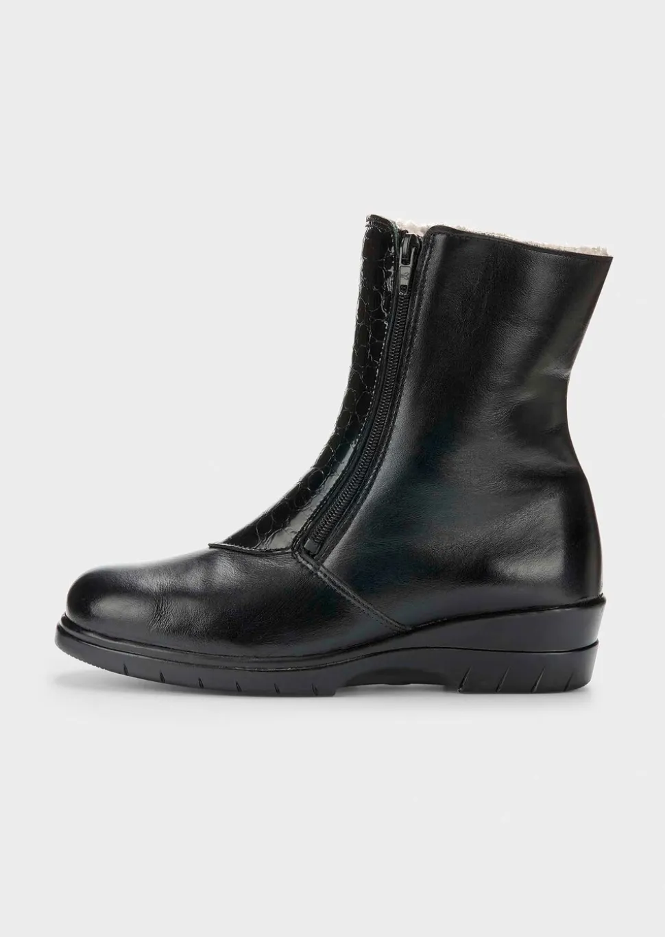 Chaussure d’hiver en cuir nappa