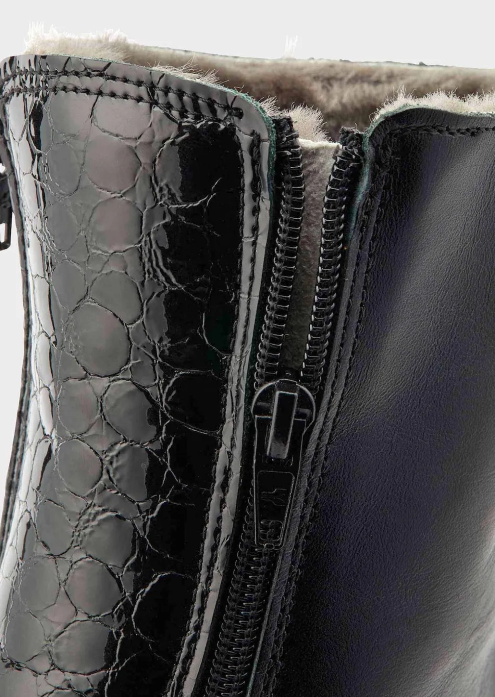 Chaussure d’hiver en cuir nappa
