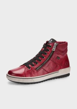 Chaussures en cuir avec zip