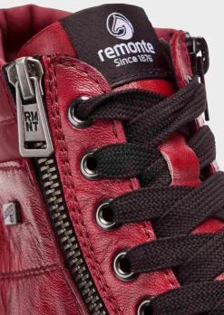 Chaussures en cuir avec zip