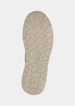 Chaussures à lacets hallux en cuir et textile