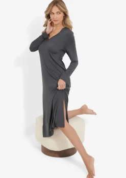 Chemise de nuit au brillant soyeux