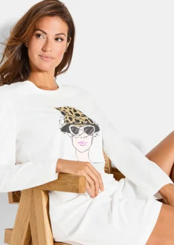 Chemise de nuit avec imprimé animalier
