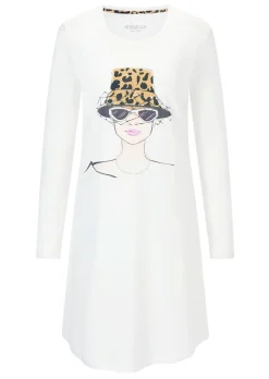 Chemise de nuit avec imprimé animalier