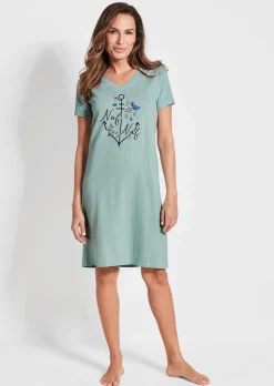Chemise de nuit à manches courtes