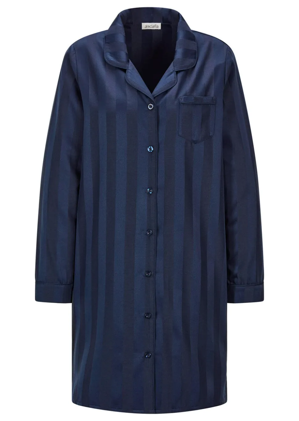 Chemise de nuit rayée en satin