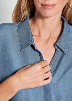 Chemisier aspect jean