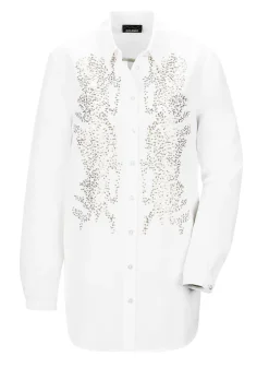 Chemisier avec broderie de paillettes