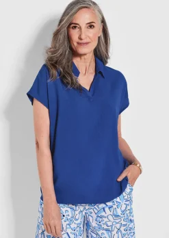 Chemisier avec col chemise ouvert