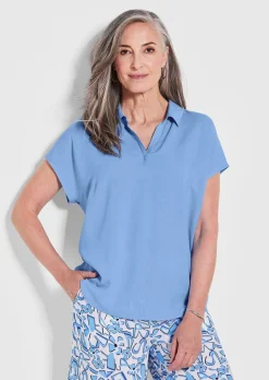 Chemisier avec col chemise ouvert