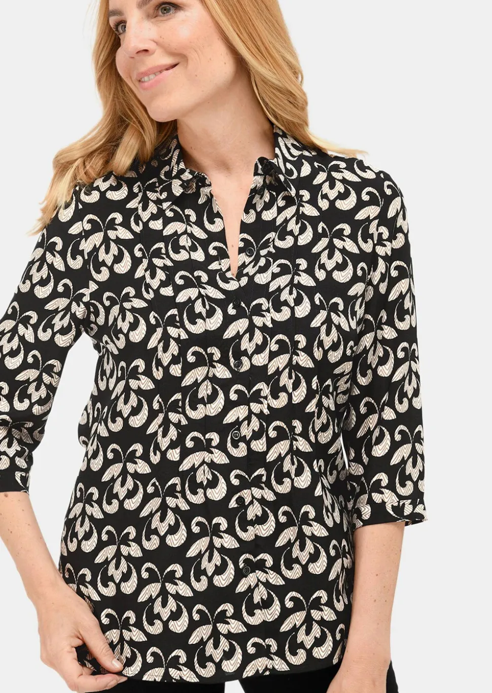 Chemisier avec patte de boutonnage