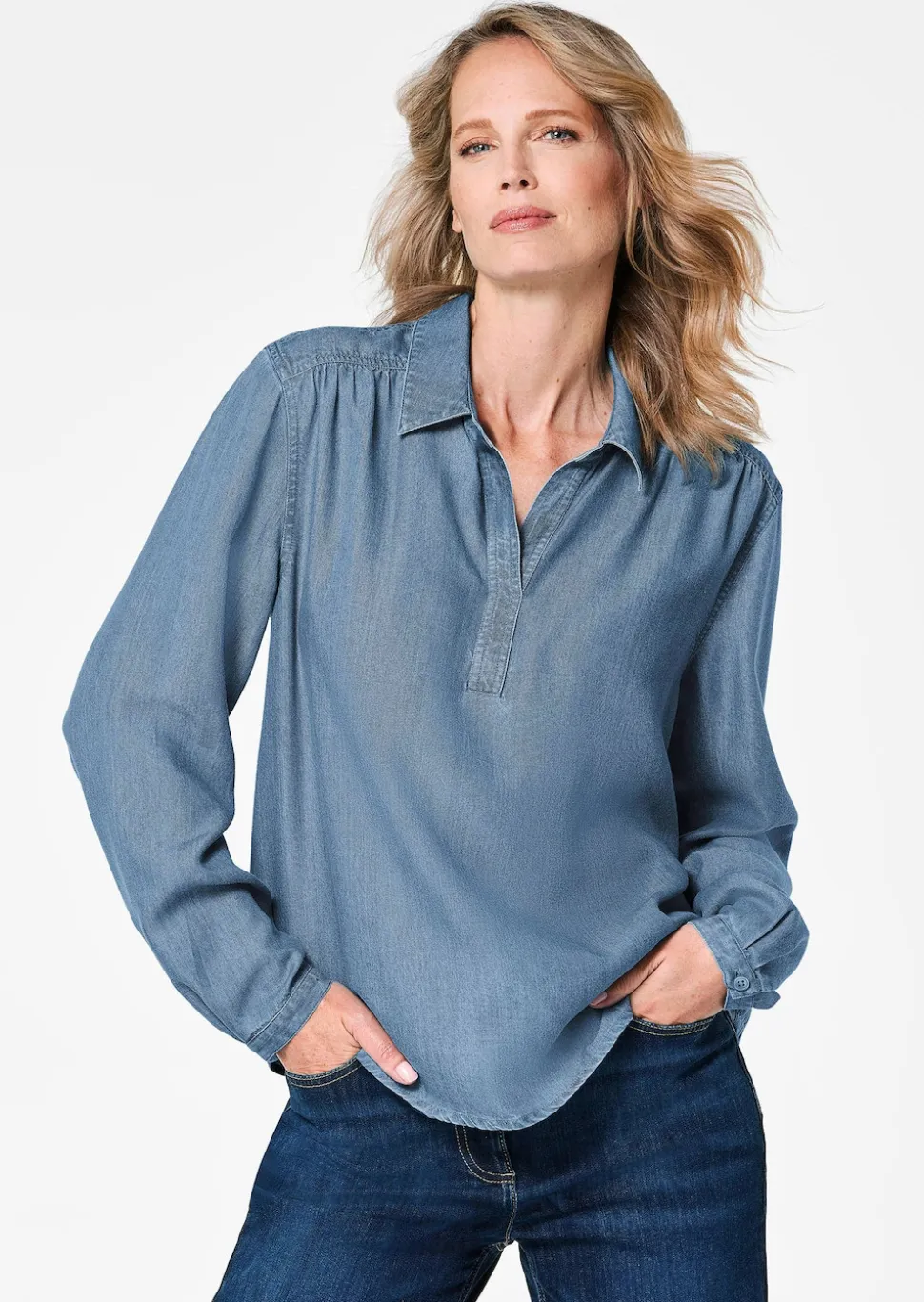 Chemisier en denim Tencel
