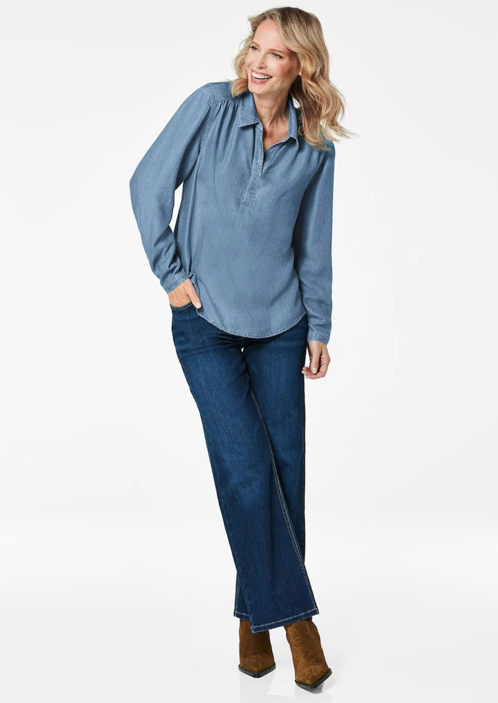 Chemisier en denim Tencel