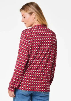 Chemisier en jersey et fils brillants