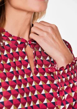 Chemisier en jersey et fils brillants
