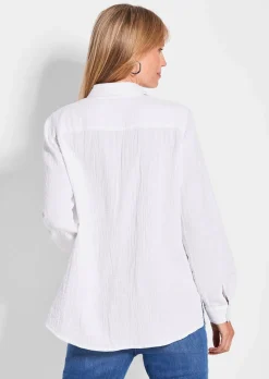 Chemisier en mousseline de coton