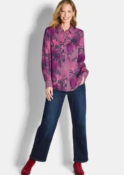 Chemisier en satin de viscose.